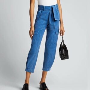Derek Lam 10 Crosby Blue Utility Pants
